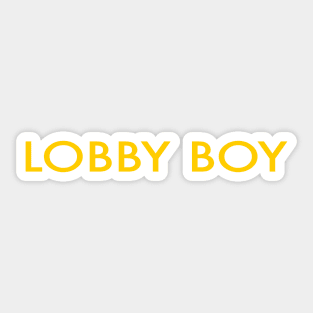 Lobby Boy Sticker